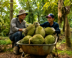 HÌNH ẢNH THU MUA SẦU RIÊNG 01